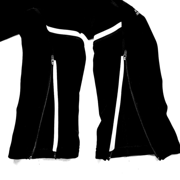 GORE WIND STOPPER RUNNING LEGGINGS ELASTIC WAIST ANKLE ZIP WOMEN'S SIZE L - Picture 6 of 10